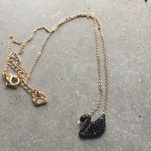 Iconic Black Swan Swarovski Necklace